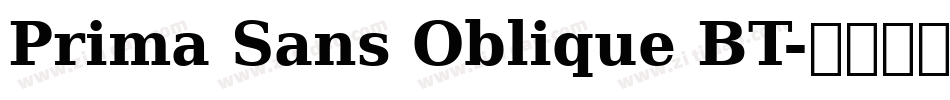 Prima Sans Oblique BT字体转换
